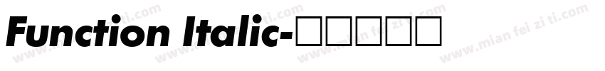 Function Italic字体转换